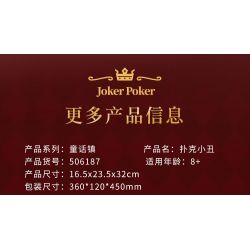 WEKKI 506187 NGÀY XỬA XƯA CHÚ HỀ POKER bộ đồ chơi xếp lắp ráp ghép mô hình JOKER POKER 1577 khối