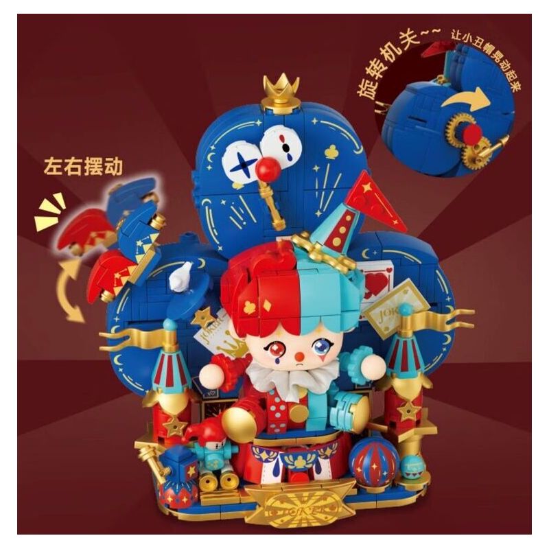 WEKKI 503189 VƯƠNG QUỐC POKER BỮA TIỆC CỦA NỮ HOÀNG bộ đồ chơi xếp lắp ráp ghép mô hình QUEEN'S FEAST 463 khối