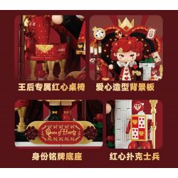 WEKKI 503189 VƯƠNG QUỐC POKER BỮA TIỆC CỦA NỮ HOÀNG bộ đồ chơi xếp lắp ráp ghép mô hình QUEEN'S FEAST 463 khối