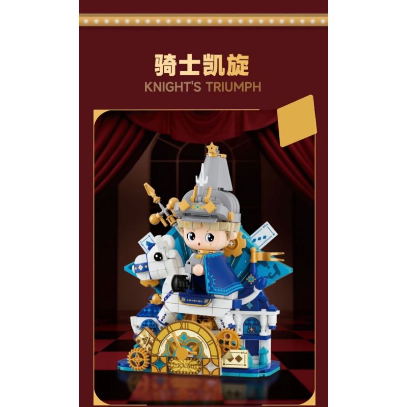 WEKKI 503190 VƯƠNG QUỐC POKER HIỆP SĨ CHIẾN THẮNG bộ đồ chơi xếp lắp ráp ghép mô hình KNIGHT'S TRIUMPH 585 khối