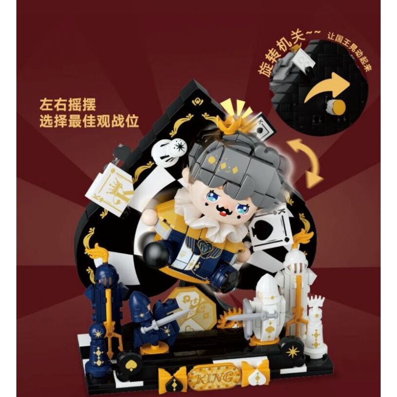 WEKKI 503190 VƯƠNG QUỐC POKER HIỆP SĨ CHIẾN THẮNG bộ đồ chơi xếp lắp ráp ghép mô hình KNIGHT'S TRIUMPH 585 khối