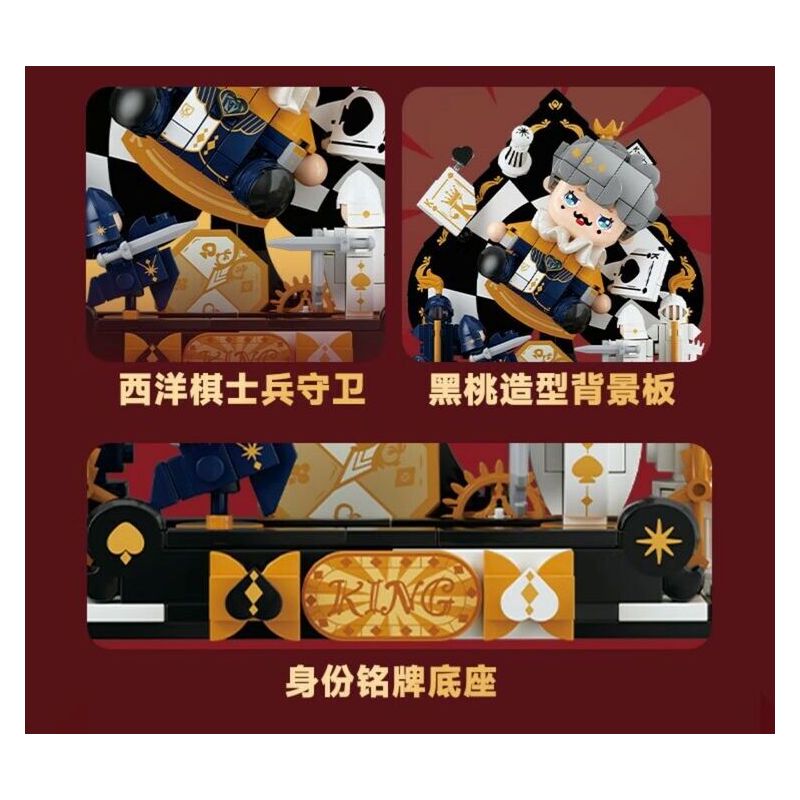 WEKKI 503190 VƯƠNG QUỐC POKER HIỆP SĨ CHIẾN THẮNG bộ đồ chơi xếp lắp ráp ghép mô hình KNIGHT'S TRIUMPH 585 khối