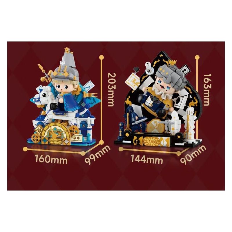 WEKKI 503190 VƯƠNG QUỐC POKER HIỆP SĨ CHIẾN THẮNG bộ đồ chơi xếp lắp ráp ghép mô hình KNIGHT'S TRIUMPH 585 khối