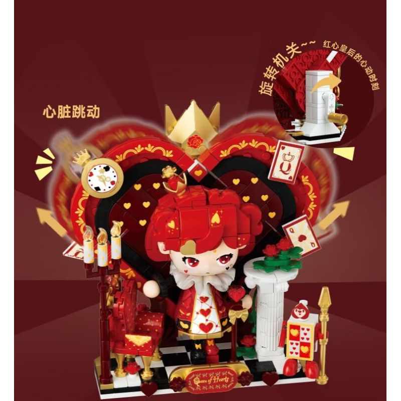 WEKKI 503191 VƯƠNG QUỐC POKER TRÒ CHƠI CỦA CÁC VỊ VUA bộ đồ chơi xếp lắp ráp ghép mô hình GAME OF KINGS 434 khối