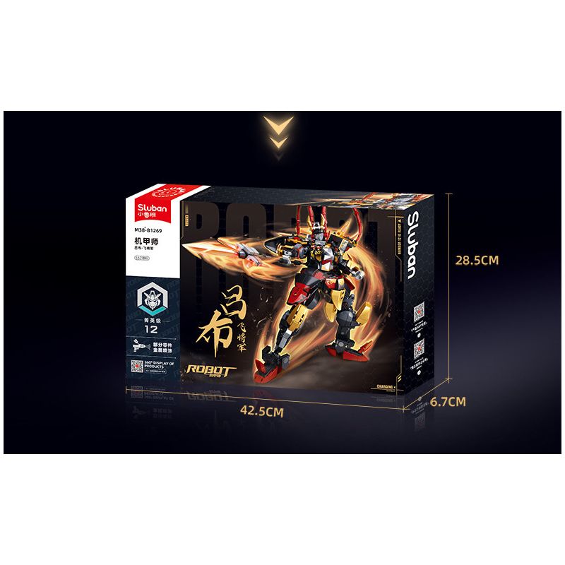 SLUBAN M38-B1269 B1269 1269 M38B1269 38-B1269 BẬC THẦY CƠ KHÍ TƯỚNG QUÂN BAY LỮ BỐ bộ đồ chơi xếp lắp ráp ghép mô hình ROBOT 552 khối