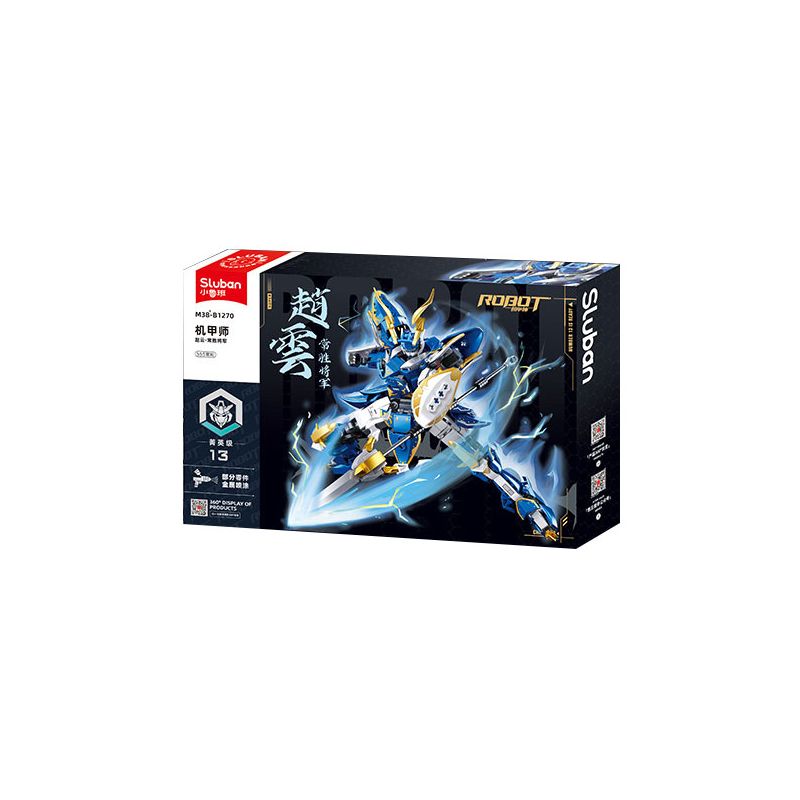 SLUBAN M38-B1270 B1270 1270 M38B1270 38-B1270 BẬC THẦY CƠ GIỚI TƯỚNG QUÂN CHIẾN THẮNG ZHAO YUN bộ đồ chơi xếp lắp ráp ghép mô hình ROBOT 555 khối