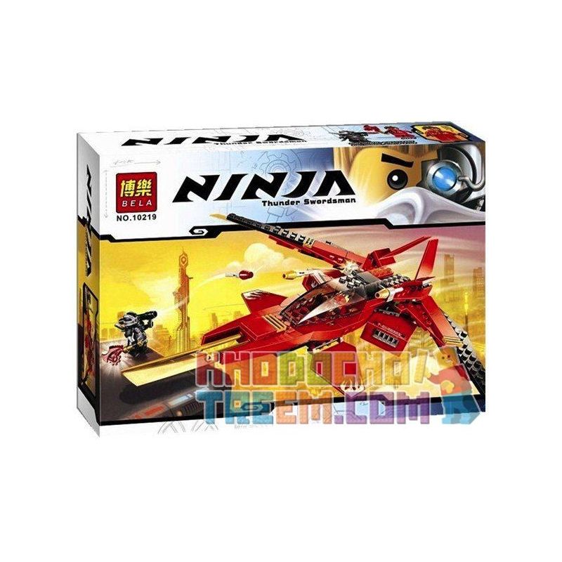 NOT Lego KAI FIGHTER 70721 Bela Lari 10219 LELE 79114 xếp lắp ráp ghép mô hình MÁY BAY CHIẾN ĐẤU CỦA KAI FIGHTER The Lego Ninjago Movie Ninja Lốc Xoáy 196 khối