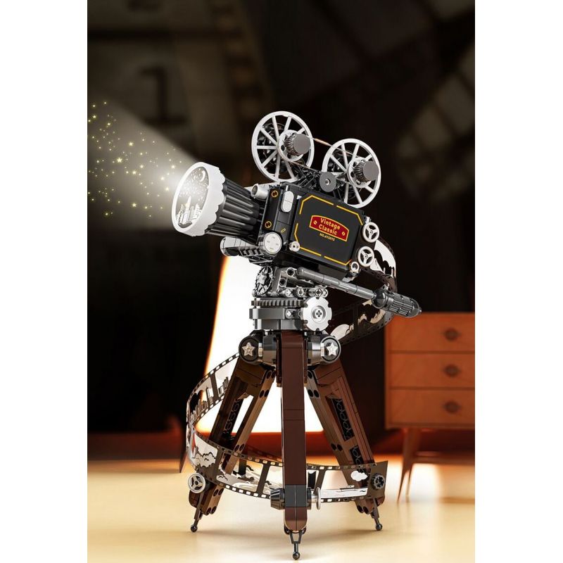 SEMBO 613013 MÁY QUAY PHIM CỔ ĐIỂN bộ đồ chơi xếp lắp ráp ghép mô hình CLASSIC CAMERA 655 khối