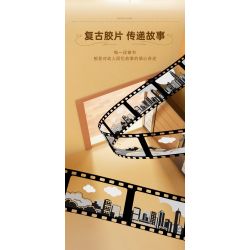 SEMBO 613013 MÁY QUAY PHIM CỔ ĐIỂN bộ đồ chơi xếp lắp ráp ghép mô hình CLASSIC CAMERA 655 khối