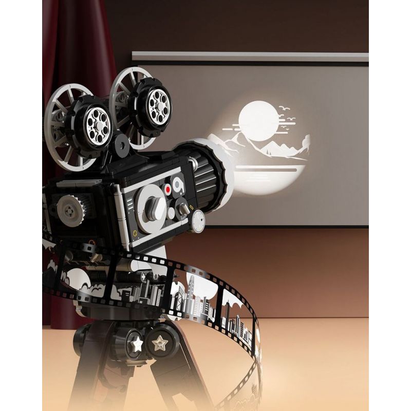 SEMBO 613013 MÁY QUAY PHIM CỔ ĐIỂN bộ đồ chơi xếp lắp ráp ghép mô hình CLASSIC CAMERA 655 khối