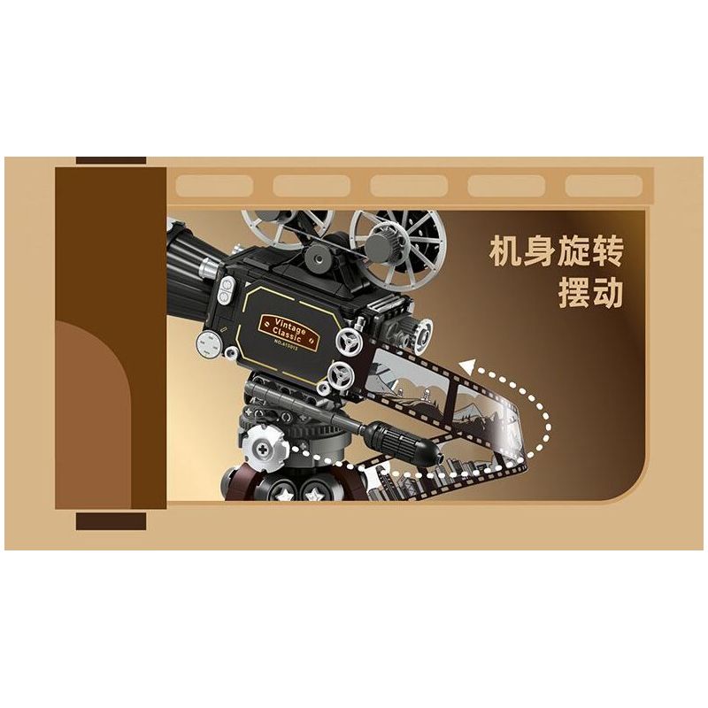 SEMBO 613013 MÁY QUAY PHIM CỔ ĐIỂN bộ đồ chơi xếp lắp ráp ghép mô hình CLASSIC CAMERA 655 khối