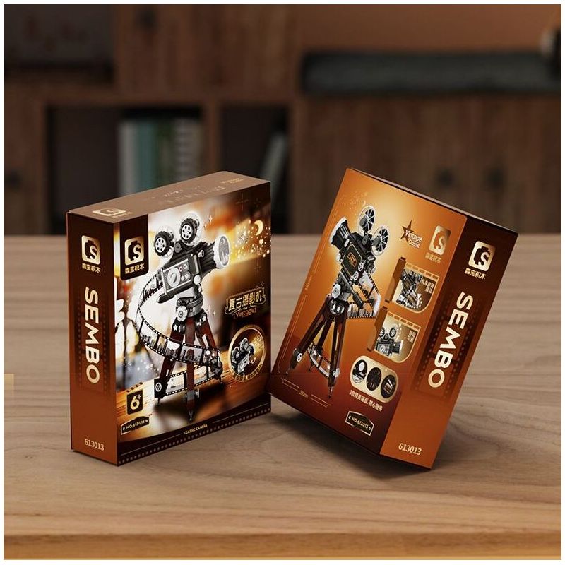 SEMBO 613013 MÁY QUAY PHIM CỔ ĐIỂN bộ đồ chơi xếp lắp ráp ghép mô hình CLASSIC CAMERA 655 khối