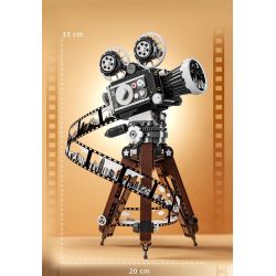 SEMBO 613013 MÁY QUAY PHIM CỔ ĐIỂN bộ đồ chơi xếp lắp ráp ghép mô hình CLASSIC CAMERA 655 khối