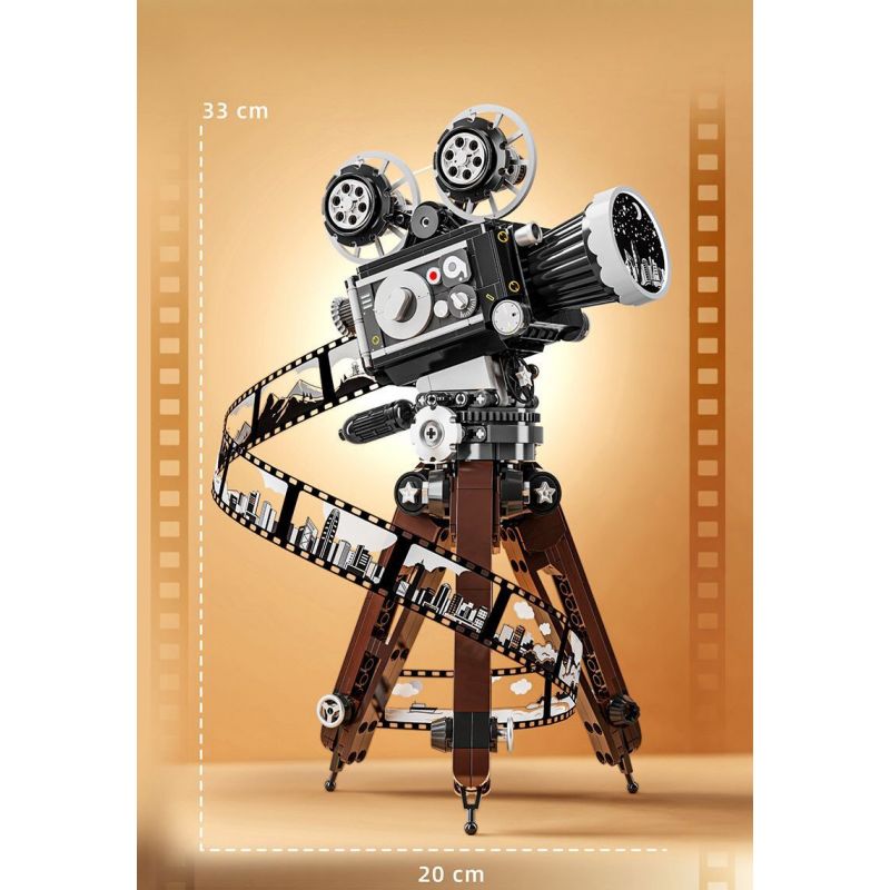 SEMBO 613013 MÁY QUAY PHIM CỔ ĐIỂN bộ đồ chơi xếp lắp ráp ghép mô hình CLASSIC CAMERA 655 khối