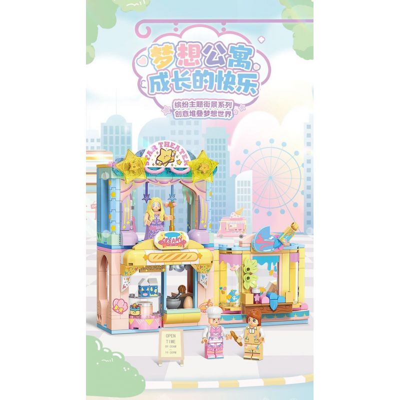 TOP TOY TC2512 2512 CĂN HỘ MƠ ƯỚC bộ đồ chơi xếp lắp ráp ghép mô hình 300 khối