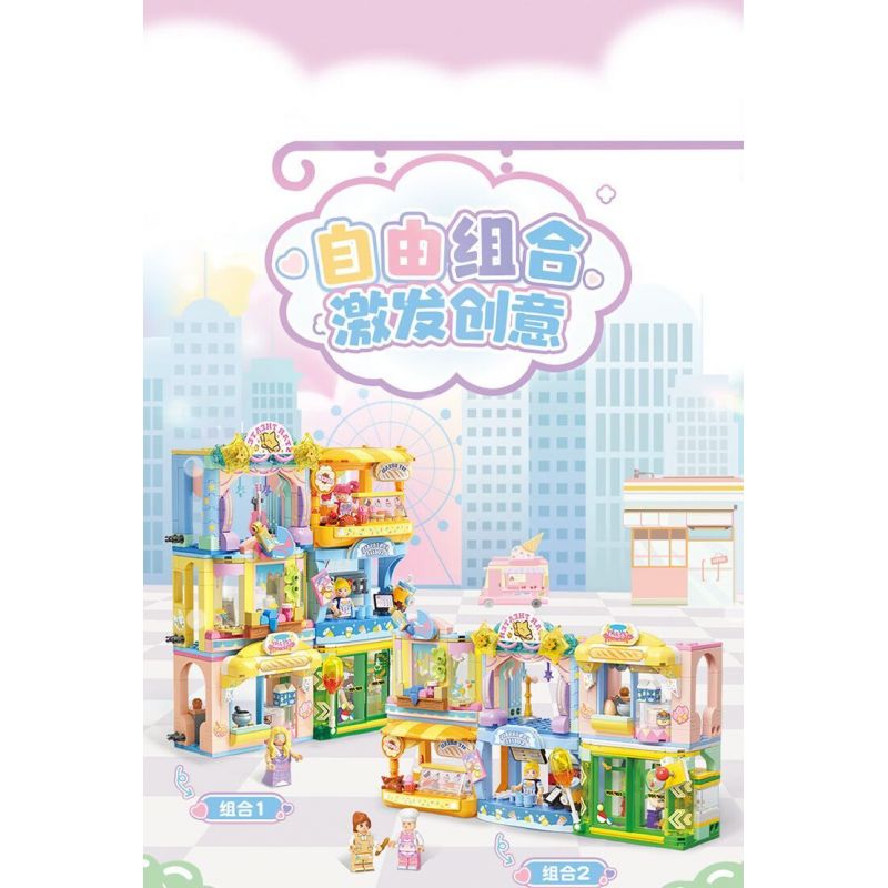 TOP TOY TC2512 2512 CĂN HỘ MƠ ƯỚC bộ đồ chơi xếp lắp ráp ghép mô hình 300 khối