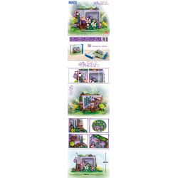 ZHEGAO LZ8296 8296 CỬA HÀNG HOA TIVI bộ đồ chơi xếp lắp ráp ghép mô hình FLOWER SHOP 3396 khối