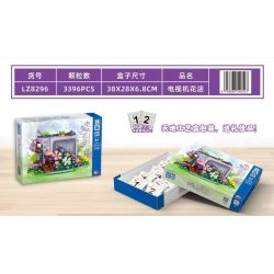 ZHEGAO LZ8296 8296 CỬA HÀNG HOA TIVI bộ đồ chơi xếp lắp ráp ghép mô hình FLOWER SHOP 3396 khối