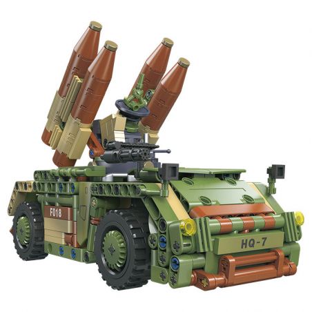 JIESTAR 58139 XE PHÓNG TÊN LỬA PHÒNG KHÔNG HQ-7 bộ đồ chơi xếp lắp ráp ghép mô hình Technic Kỹ Thuật Công Nghệ Cao Mô Hình Phương Tiện 609 khối