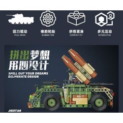 JIESTAR 58139 XE PHÓNG TÊN LỬA PHÒNG KHÔNG HQ-7 bộ đồ chơi xếp lắp ráp ghép mô hình Technic Kỹ Thuật Công Nghệ Cao Mô Hình Phương Tiện 609 khối