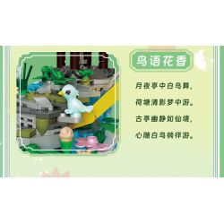 ZHEGAO 623004 ÁNH TRĂNG TRÊN AO SEN bộ đồ chơi xếp lắp ráp ghép mô hình LOTUS POND MOONLIGHT 720 khối
