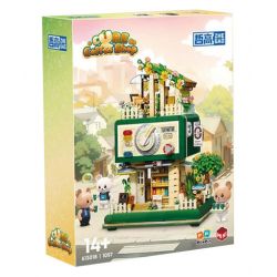ZHEGAO 613018 QUÁN CÀ PHÊ CHỮA BỆNH bộ đồ chơi xếp lắp ráp ghép mô hình CURE COFFEE SHOP 1057 khối