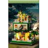 ZHEGAO 613018 QUÁN CÀ PHÊ CHỮA BỆNH bộ đồ chơi xếp lắp ráp ghép mô hình CURE COFFEE SHOP 1057 khối