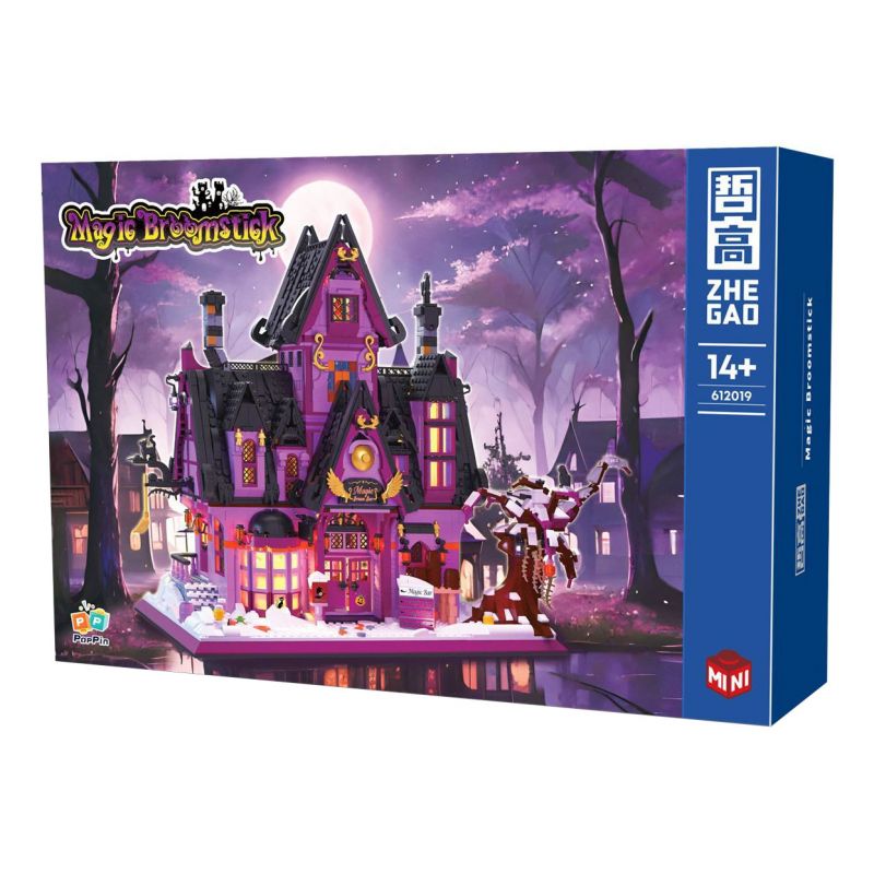 ZHEGAO 612019 THANH CHỔI MA THUẬT bộ đồ chơi xếp lắp ráp ghép mô hình MAGIC BROOMSTICK 2639 khối