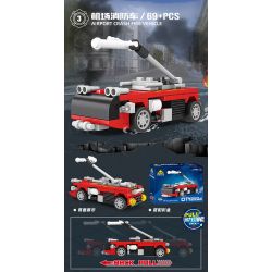 Bozhi 80543 PHÒNG CHÁY CHỮA ĐÔ THỊ 8 MÔ HÌNH bộ đồ chơi xếp lắp ráp ghép mô hình City Thành Phố 473 khối