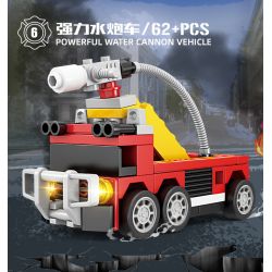 Bozhi 80543 PHÒNG CHÁY CHỮA ĐÔ THỊ 8 MÔ HÌNH bộ đồ chơi xếp lắp ráp ghép mô hình City Thành Phố 473 khối