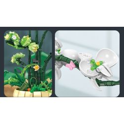 JIESTAR JJ9067 9067 CHẬU CÂY PHONG LAN bộ đồ chơi xếp lắp ráp ghép mô hình Creator ORCHID GRACE Sáng Tạo 971 khối