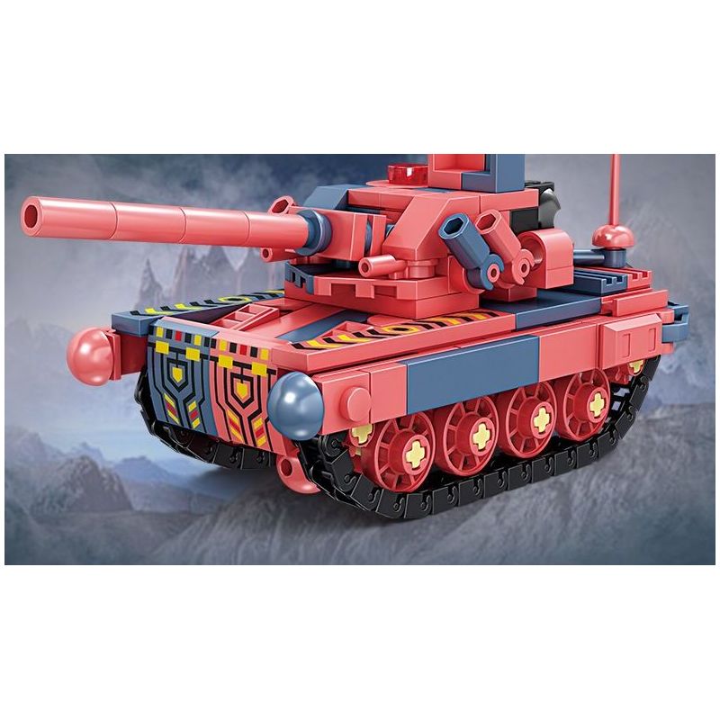 Bozhi 81062 MÁY KHOA HỌC VIỄN TƯỞNG bộ đồ chơi xếp lắp ráp ghép mô hình Military Army COMPOSITE DEFORMATION Quân Sự Bộ Đội 760 khối