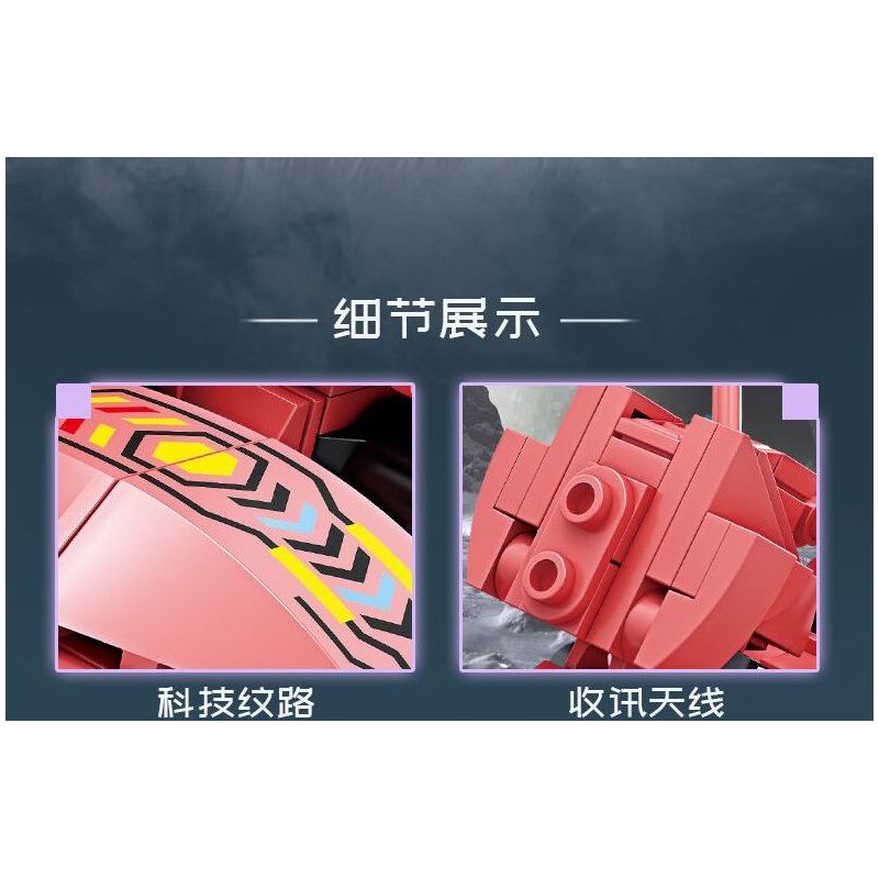 Bozhi 81062 MÁY KHOA HỌC VIỄN TƯỞNG bộ đồ chơi xếp lắp ráp ghép mô hình Military Army COMPOSITE DEFORMATION Quân Sự Bộ Đội 760 khối