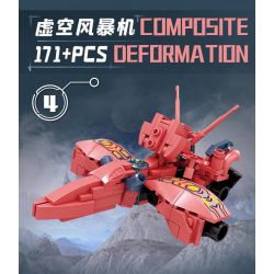 Bozhi 81062 MÁY KHOA HỌC VIỄN TƯỞNG bộ đồ chơi xếp lắp ráp ghép mô hình Military Army COMPOSITE DEFORMATION Quân Sự Bộ Đội 760 khối