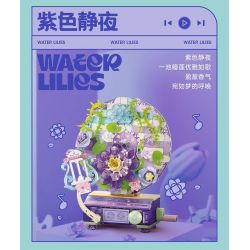 SEMBO 611100 GIAI ĐIỆU HOA TRONG NHÀ LỜI MỞ ĐẦU MÀU HỒNG bộ đồ chơi xếp lắp ráp ghép mô hình Arts & Crafts FLOWER MOVEMENT 362 khối