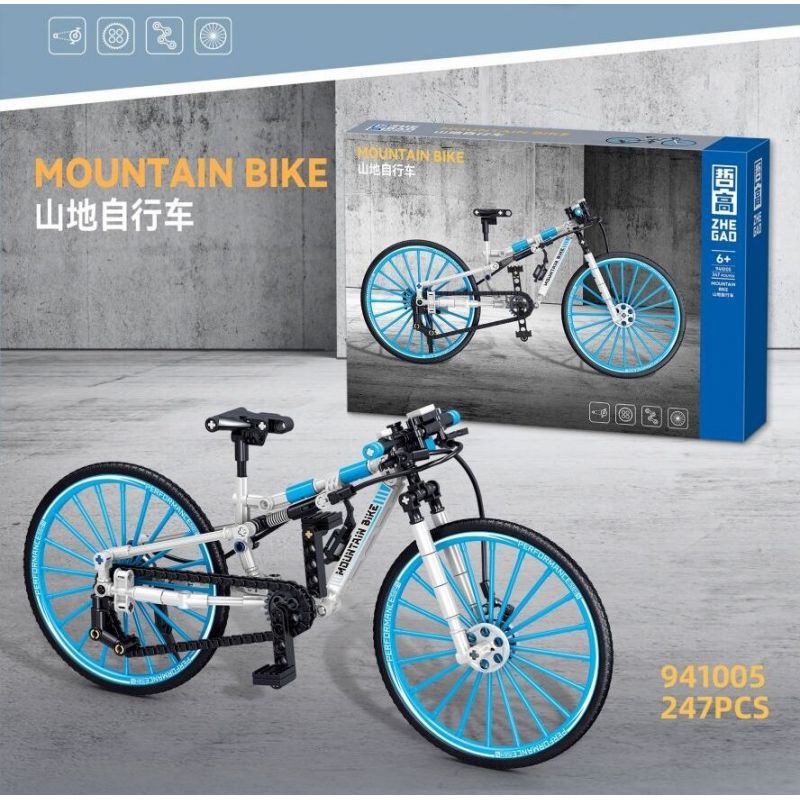 ZHEGAO 941008 XE ĐẠP ĐƯỜNG BỘ bộ đồ chơi xếp lắp ráp ghép mô hình Technic ROAD BICYCLE Kỹ Thuật Công Nghệ Cao Mô Hình Phương Tiện 244 khối