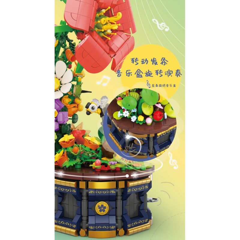 Kazi KY81122 81122 BUỔI HÒA NHẠC RỪNG RẬM bộ đồ chơi xếp lắp ráp ghép mô hình Arts & Crafts JUNGLE CONCERT 1426 khối