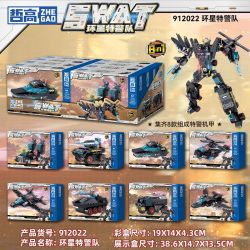ZHEGAO 912022 ĐỘI SWAT HUANXING 8 MÔ HÌNH bộ đồ chơi xếp lắp ráp ghép mô hình