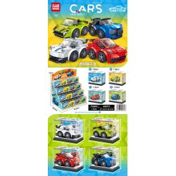 GAOMISI T1066 1066 XE THỂ THAO MINI 4 MẪU bộ đồ chơi xếp lắp ráp ghép mô hình Racers Đua Tốc Độ 473 khối