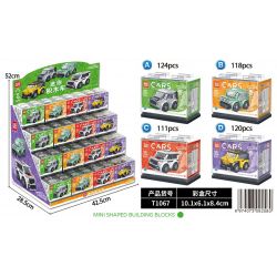 GAOMISI T1067 1067 XE THỂ THAO MINI 4 MẪU bộ đồ chơi xếp lắp ráp ghép mô hình Racers CARS Đua Tốc Độ 473 khối