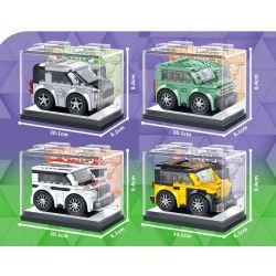 GAOMISI T1067 1067 XE THỂ THAO MINI 4 MẪU bộ đồ chơi xếp lắp ráp ghép mô hình Racers CARS Đua Tốc Độ 473 khối