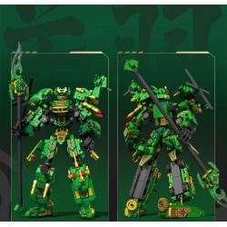 SEMBO 103334 CƠ GIÁP THÉP THÁNH VÕ TRUNG THÀNH QUAN VŨ bộ đồ chơi xếp lắp ráp ghép mô hình 963 khối