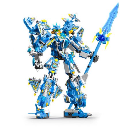 SEMBO 103335 CƠ GIÁP THÉP GENDAN TIANZHAO YUN bộ đồ chơi xếp lắp ráp ghép mô hình 1029 khối