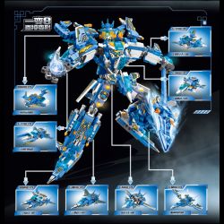 SEMBO 103335 CƠ GIÁP THÉP GENDAN TIANZHAO YUN bộ đồ chơi xếp lắp ráp ghép mô hình 1029 khối