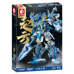 SEMBO 103335 CƠ GIÁP THÉP GENDAN TIANZHAO YUN bộ đồ chơi xếp lắp ráp ghép mô hình 1029 khối