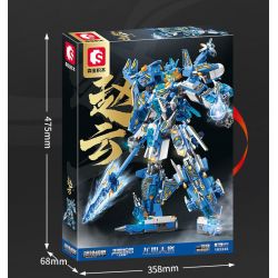 SEMBO 103335 CƠ GIÁP THÉP GENDAN TIANZHAO YUN bộ đồ chơi xếp lắp ráp ghép mô hình 1029 khối