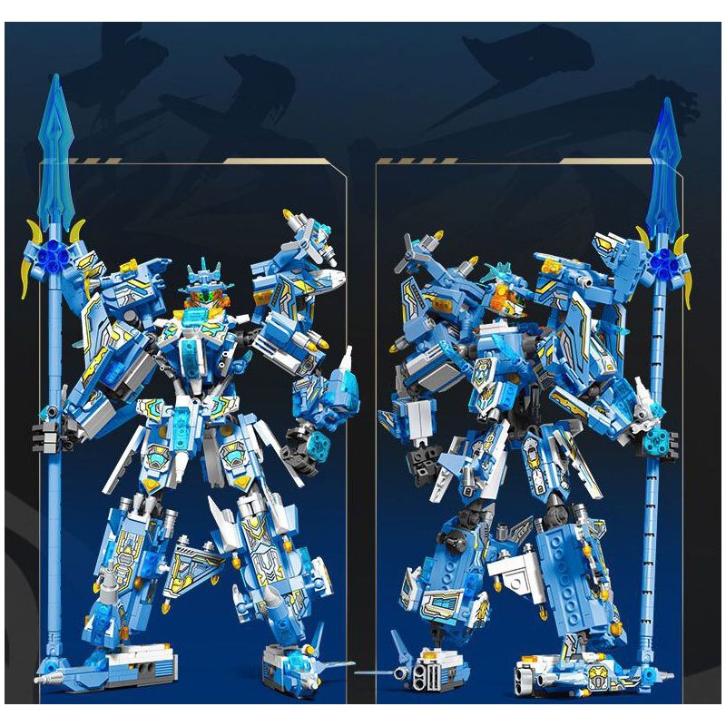 SEMBO 103335 CƠ GIÁP THÉP GENDAN TIANZHAO YUN bộ đồ chơi xếp lắp ráp ghép mô hình 1029 khối