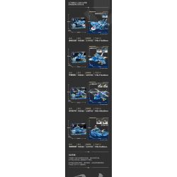 SEMBO 103360 103361 103362 103363 CƠ GIÁP THÉP THỢ SĂN BIỂN CUỒNG NỘ CHU DU bộ đồ chơi xếp lắp ráp ghép mô hình MECHA OF STEEL 858 khối