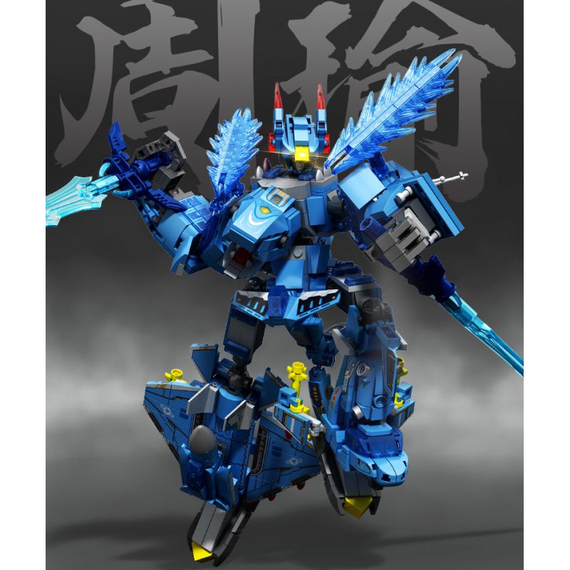 SEMBO 103360 103361 103362 103363 CƠ GIÁP THÉP THỢ SĂN BIỂN CUỒNG NỘ CHU DU bộ đồ chơi xếp lắp ráp ghép mô hình MECHA OF STEEL 858 khối