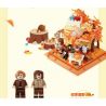 AREA-X AX0105 0105 BỐN MÙA VUI KHÓI MÂY CUỐI THU bộ đồ chơi xếp lắp ráp ghép mô hình AUTUMN CAMPING